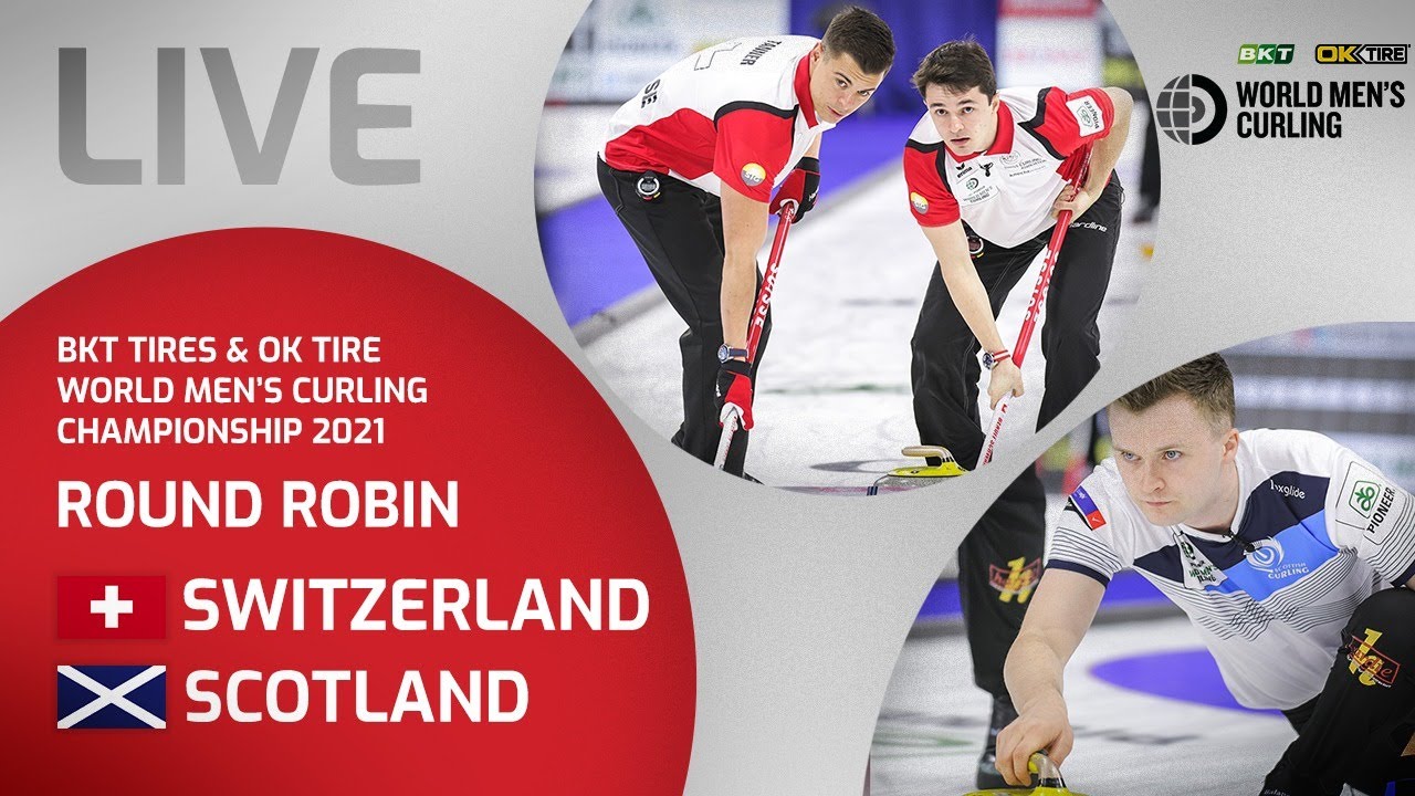 Switzerland v Scotland - Round Robin - World Mens Curling Championship 2021