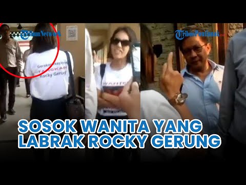 🔴 Sosok Wanita Labrak Rocky Gerung di Mabes Polri, Anggota Gerakan Nasional Tangkap Rocky Gerung