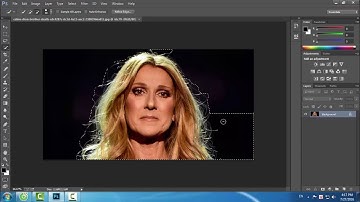 tách tóc trong photoshop bằng Refine Edge