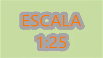 ¿Cómo se mide con la escala 1 25?