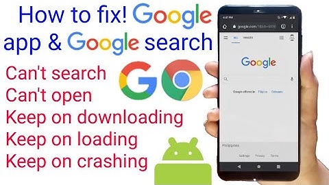 how to fix google search not working problem. Google can