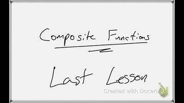 Algebra 2: Composite functions