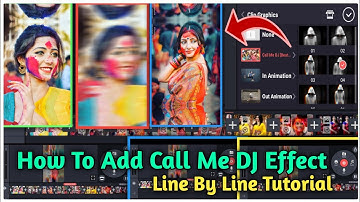 How To Add Call Me DJ Effect On Kinemaster || Trending Status Editing || Call Me DJ || Viral Video
