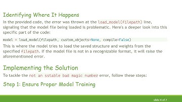 Solving the not an sstable bad magic number Error in Deep Learning Models