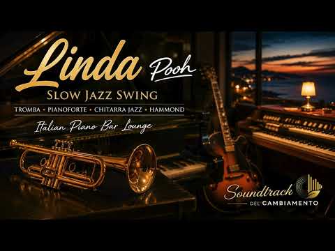 Linda – Pooh | Slow Jazz Swing 🎺 Trumpet, Jazz Guitar, Piano & Hammond | Italian Piano Bar Lounge
