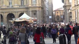 Crowds in Florence, Italy