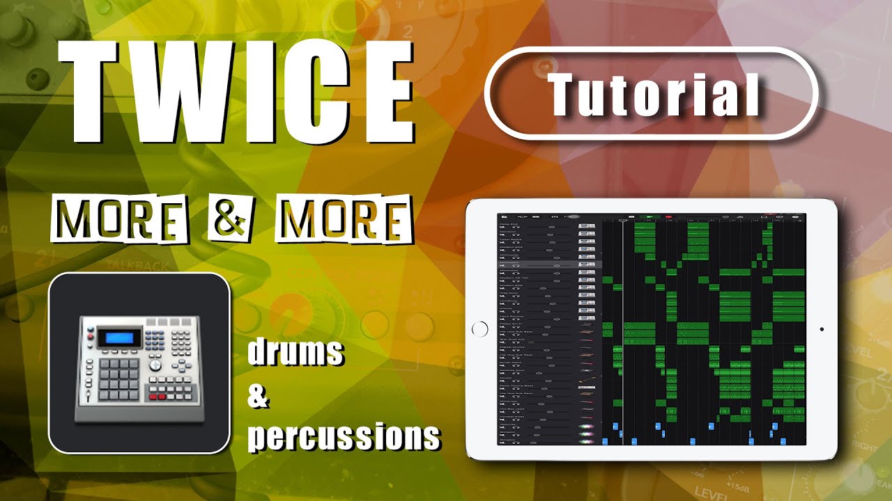 TWICE - MORE & MORE | Garageband Remake Tutorial | Part1 drums & percussions | Song iPad/iPhone iOS