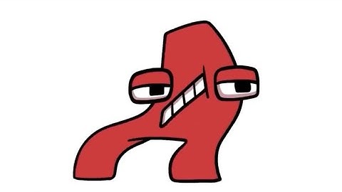 Alphabet lore but it’s only A on the screen