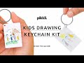 How to shrink your drawings into miniature keyrings diy shrinky drwing keychain kit by pikkii