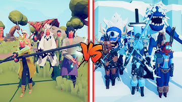 SHINOBI ( NARUTO ANIME ) TEAM VS NEW VIKING FACTION | Totally Accurate Battle Simulator