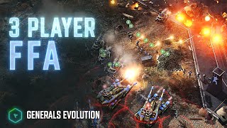 3 Player FFA -  Generals Evolution