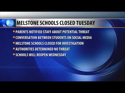 Melstone schools close over threat