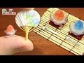 DIY How to make Miniature Japanese Shaved ice & paper fan - Petit Palm