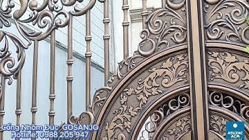 Công trình cổng nhôm đúc GOSANJO tại Tân Phú - TpHCM