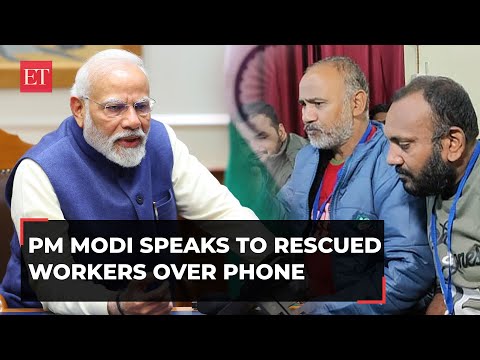 PM Modi speaks to workers rescued from Uttarkashi tunnel over phone, lauds their 'courage' Episode cover