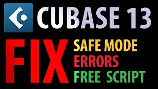 Cubase 13 - Fix safe mode errors and block annoying warning windows (Safe Mode Dialog, Crash Dump)