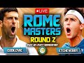 DJOKOVIC vs ETCHEVERRY | ATP Rome Open 2023 | LIVE Tennis Play-by-Play Stream