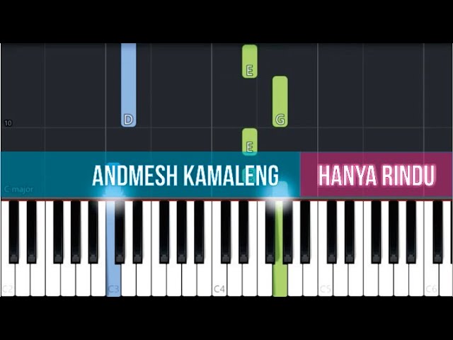 Andmesh Kamaleng - Hanya Rindu (SLOW EASY Piano Tutorial) class=