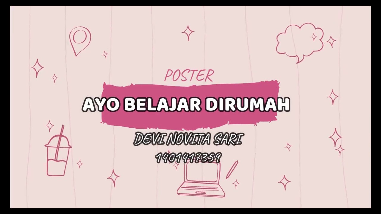 Poster " Ayo Belajar di Rumah - YouTube