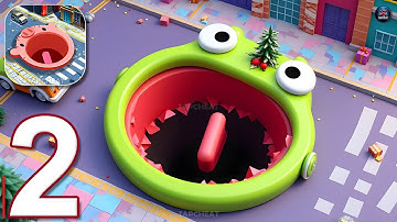 Hole.io - Gameplay Walkthrough Part 2 - Black Hole Game (Android, iOS)