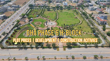 DHA Phase 6 Lahore H-Block | 1, 2 Kanal Plot Prices Modern Infrastructure & Facilities | Drone Video