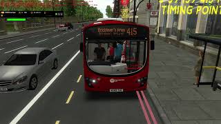 OMSI 2: Route 415 - Tulse Hill to Bricklayer's Arms, Map - Add-On London