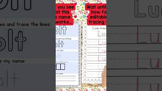 Editable Back to School Name Tracing Worksheets | Type, Print, Done! 🖍️