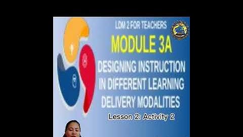 LDM 2 Module 3A Lesson 2 Activity 2