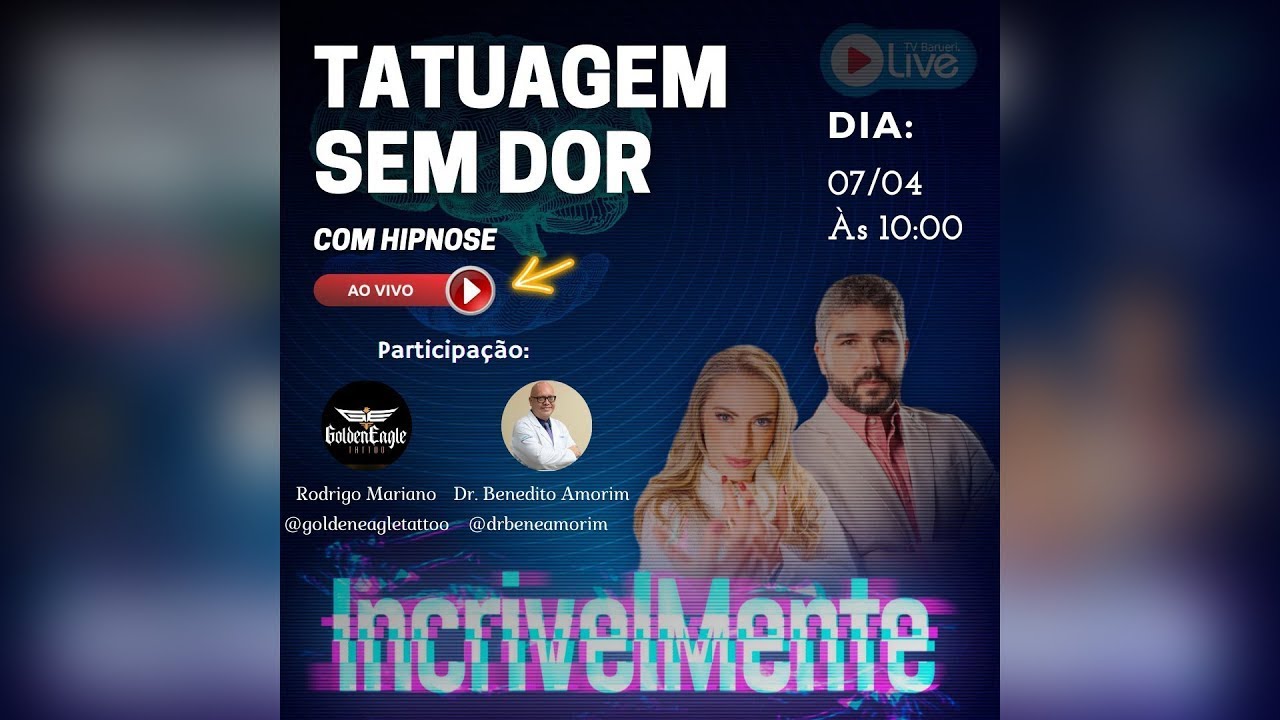 Tatuagem Sem Dor Com Hipnose | Incrivelmente