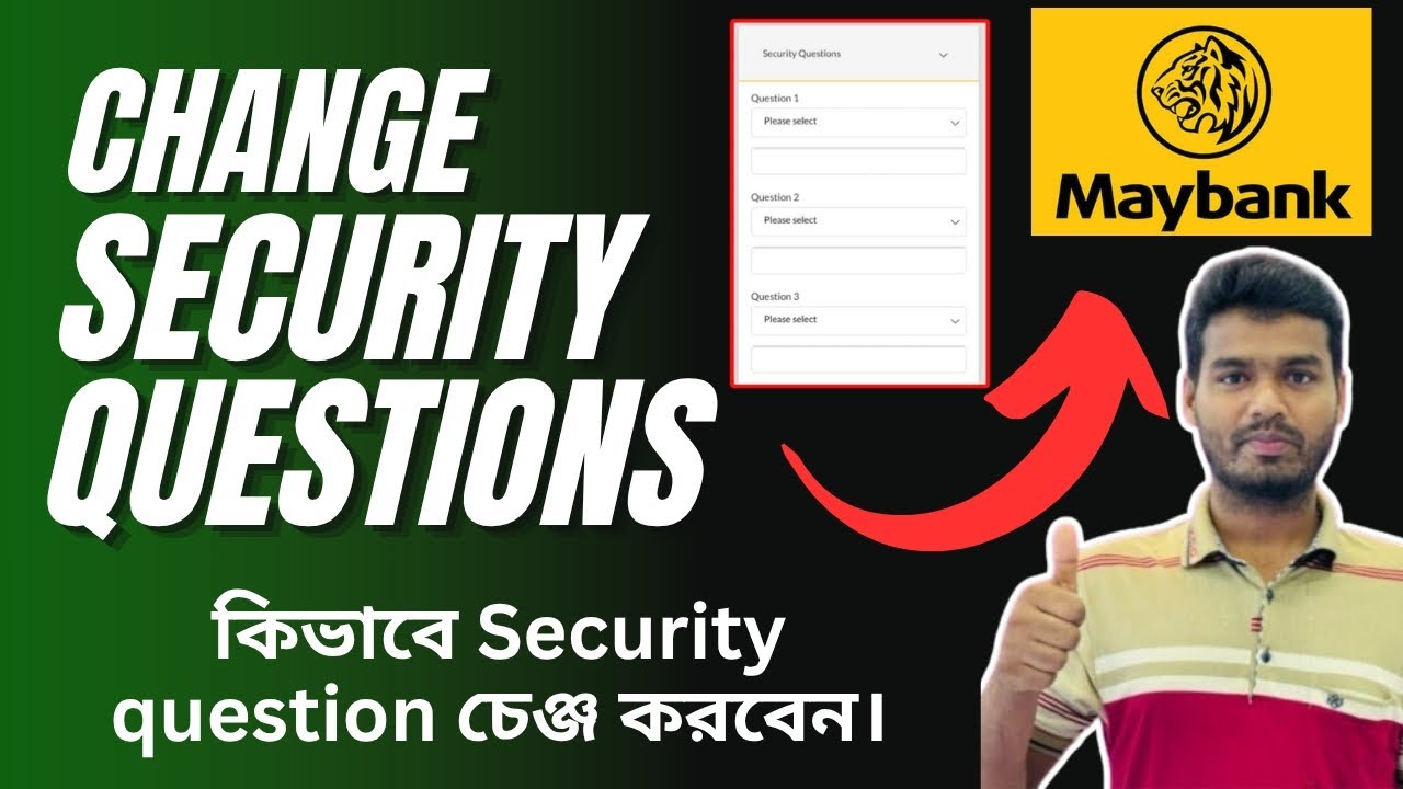 How To Change Security Question O2 How to Change Security question at May bank!! কিভাবে Security question ...