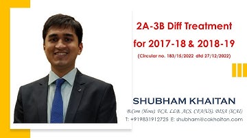 2A-3B Diff Treatment for 2017-18 & 2018-19