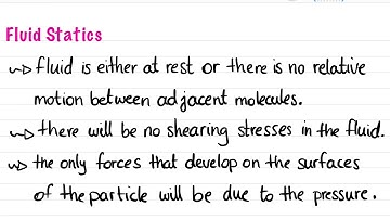 2.2. Fluid Statics, Pressure Variation in a Fluid at Rest, Manometry