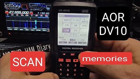 AOR DV10 - HOW TO SCAN MEMORIES
