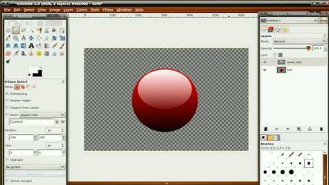 Gimp Tutorial : Shiny Red Orb