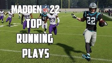 MADDEN 22 TOP RUNNING PLAYS - BEST RUN IN MADEN 22 - RUSH FOR 200 YARDS A GAME!
