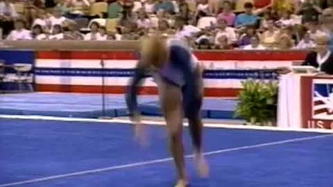 Brandy Johnson  Floor Exercise - 1989 U.S. Gymnast...