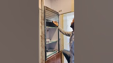 ￼ modular kitchen rolling shutter  #interiordesign #home ￼