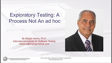 Exploratory Testing:  A process Not an ad hoc