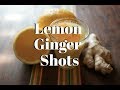 Ginger and Lemon Wellness Shots neeno’s essentials