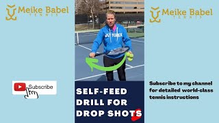 Self feed #tennisdrills for your #dropshot #tennis #tennistechnique #shorts screenshot 5