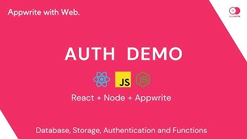 Authentication Demo - Appwrite with Web. || Email + Social Login