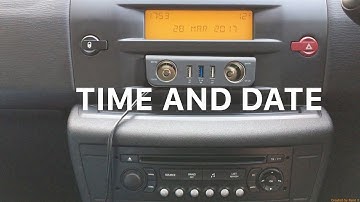 Citroën C4 Time and Date Set
