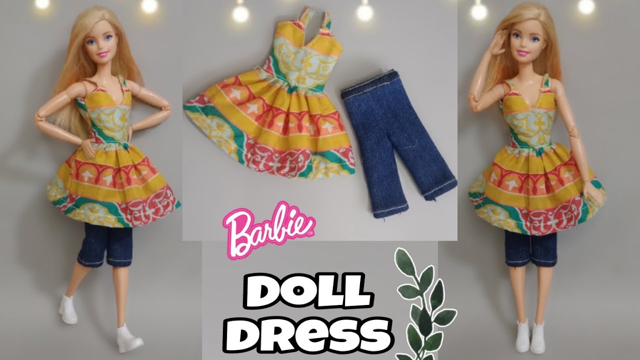 DIY - Stylish top with jeans for Barbie doll |how to make doll