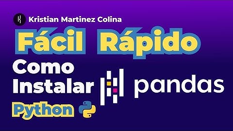 Como instalar una libreria en Python, #librerias en Python, pandas como usarla