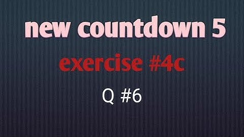 new countdown 5 || exercise #4c || Q #6  ||  maths with shumaila