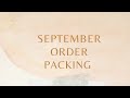 September order packing  #minivlog #orderonline