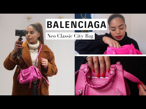 Balenciaga City bag dark pink
