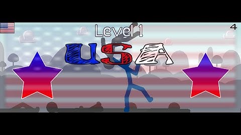 ★ THE USA (Level 1) - Nations in Sticks • Pivot Animation