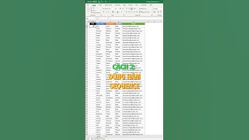 Excel 3: Cách đánh số thứ tự