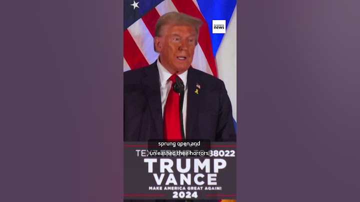 Trump blames US leadership for October 7 attacks